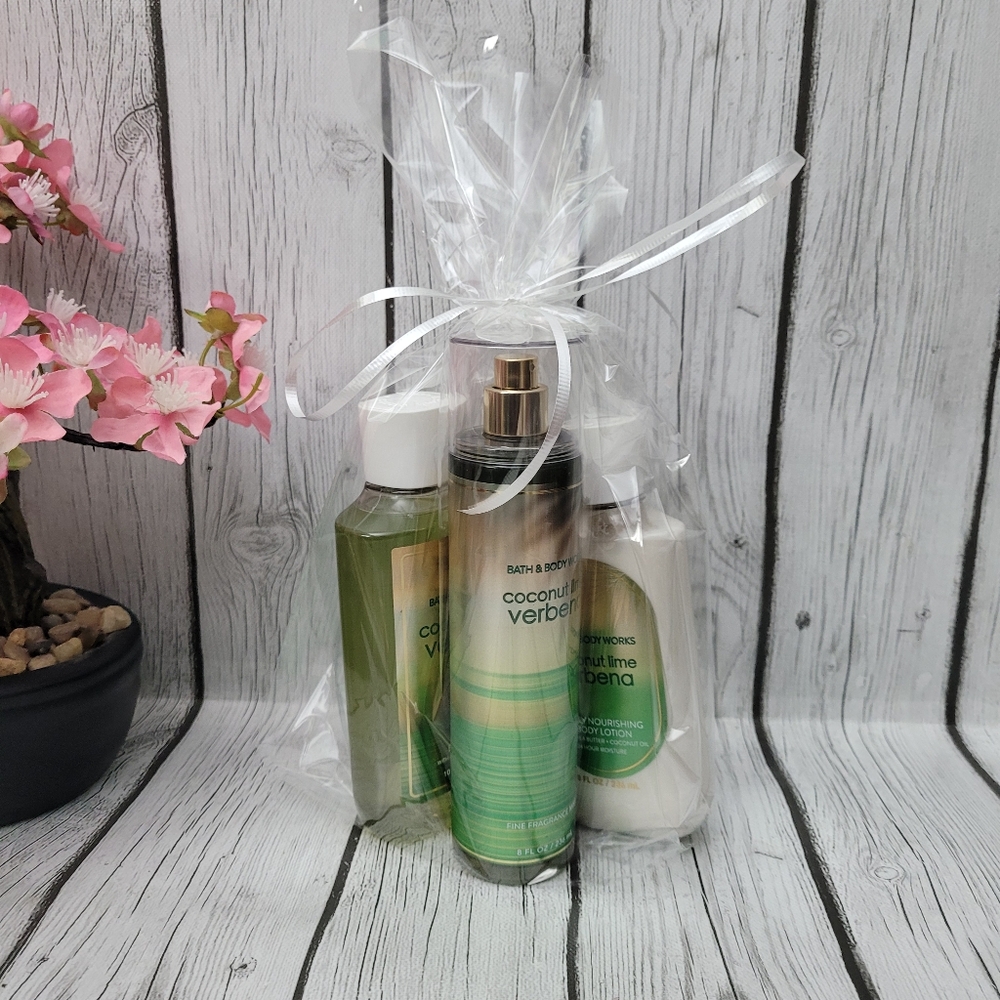 New Coconut Verbena Body Lotion, Body Wash, and Mist Set